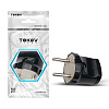 TOKOV ELECTRIC // Вилка мал. 6А 250В без з/к черн.