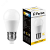 FERON // Лампа св/д ШАР 11вт Е27 2700К матовый LB-750